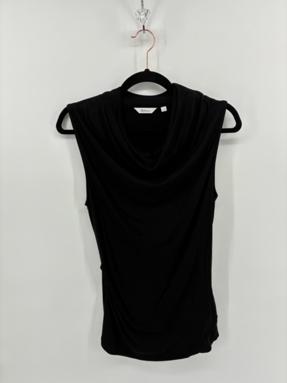 MASSIVE $10 SALE Reitmans Sleeveless Black Cowl Neck Top - Picture 2 of 8